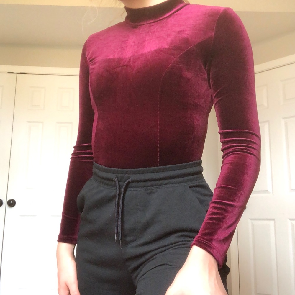 Velvet bodysuit